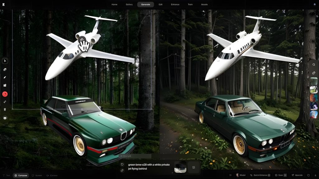 Prémices de la Sandbox IA chez Krea AI