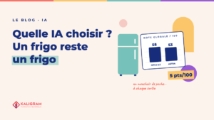 Bannière : Quelle IA choisir ? Un frigo reste un frigo. Opus 5.5 à 58 sur 100, Astra à 53 sur 100
